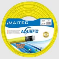 Садовый шланг с текстильным армированием MAITEC AQUAFIX 25 мм 1" 6бар Желтый (4-слойный) 25 м